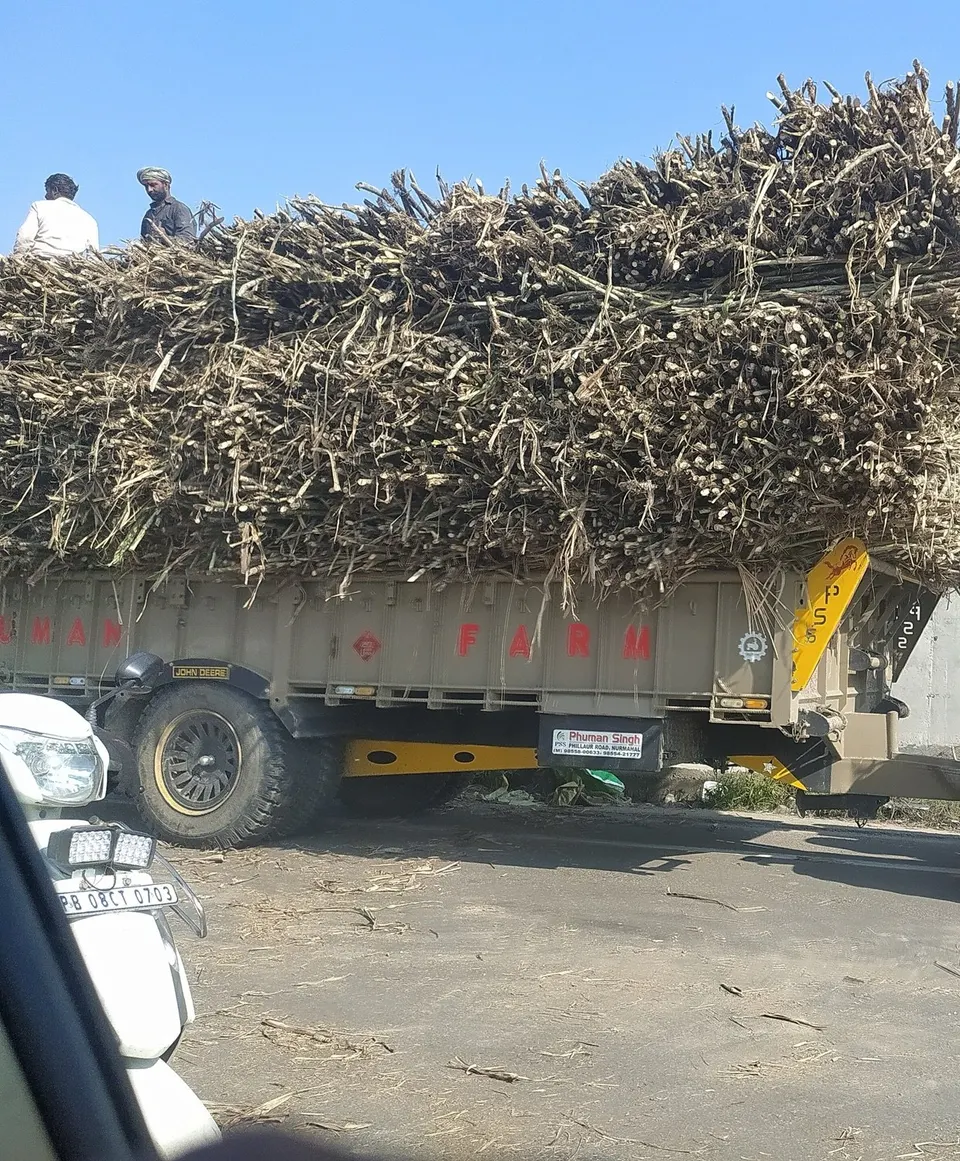 उसाने भरलेली ट्रॉली